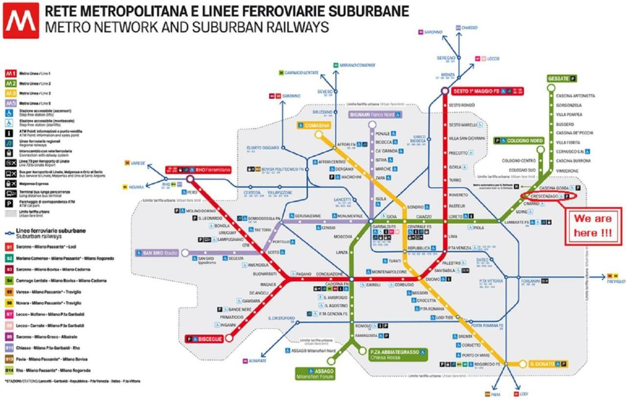 Appartamento Palmanova Vicino Alla Metropolitana Milano Eksteriør billede